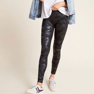 SPANX Faux camo leather leggings